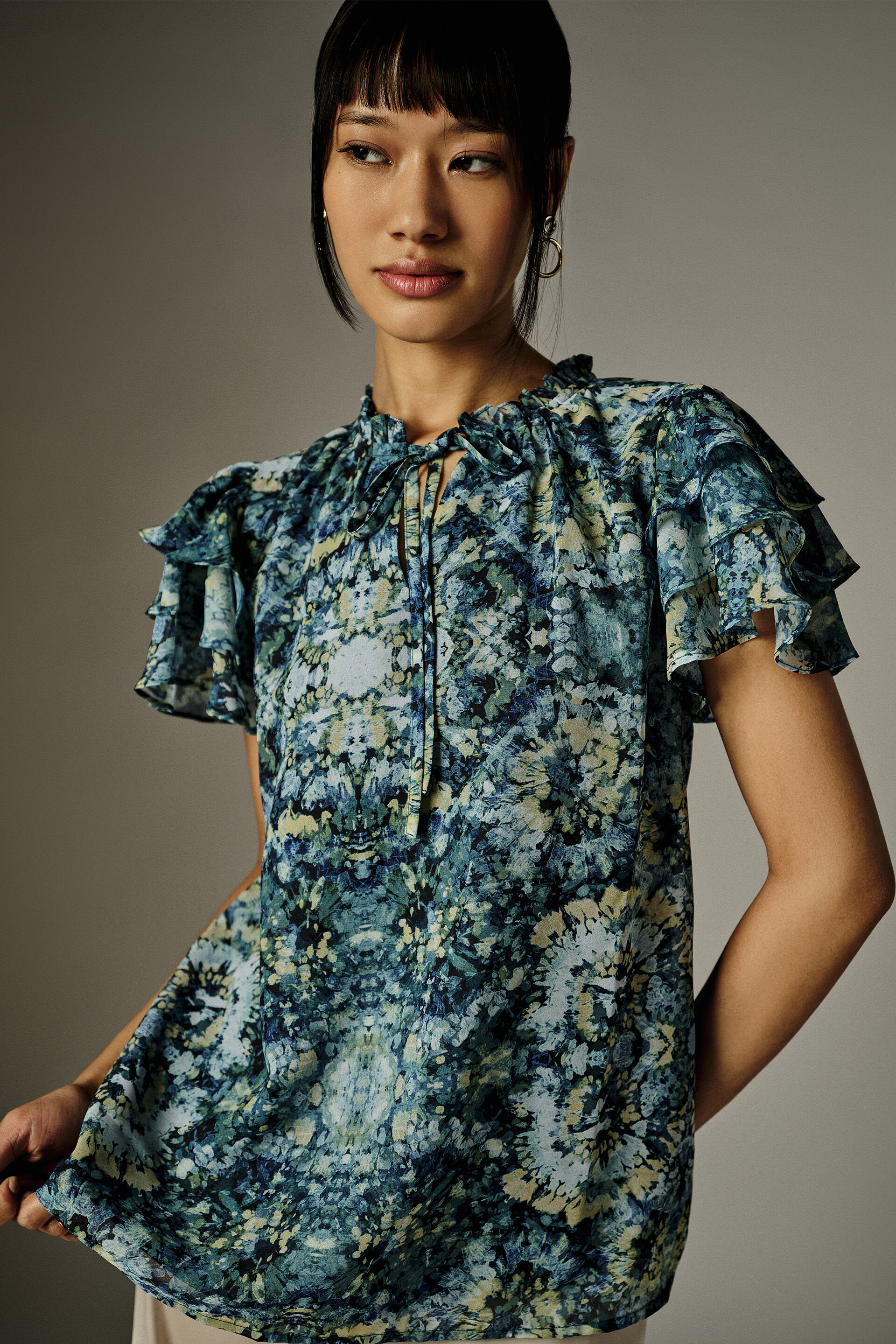 Tabitha Teal Top, Green, image 2